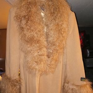 Designer lambswool coat